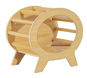 Nichoir pour chat en bois <span class=keywords><strong>de</strong></span> pin écologique en forme <span class=keywords><strong>de</strong></span> téléviseur, cabane rectangulaire solide pour poulets et cochons d'Inde, abri <span class=keywords><strong>de</strong></span> style moderne pour chiens - Product Image 2