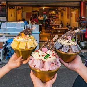 304 Aço Inoxidável Golden <span class=keywords><strong>Bowl</strong></span> Douli Espessado Em Forma de V Dupla Camada Isolada Noodle Grande Tamanho Ice Sand Sobremesa <span class=keywords><strong>Bowl</strong></span> - Product Image 2