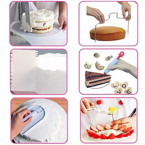 <span class=keywords><strong>Kit</strong></span> <span class=keywords><strong>de</strong></span> decoración <span class=keywords><strong>de</strong></span> <span class=keywords><strong>pasteles</strong></span>, 243 Uds., decoración <span class=keywords><strong>de</strong></span> <span class=keywords><strong>pasteles</strong></span>, herramientas <span class=keywords><strong>para</strong></span> la boca, Base antideslizante, plato giratorio, guía <span class=keywords><strong>de</strong></span> <span class=keywords><strong>pasteles</strong></span> <span class=keywords><strong>para</strong></span> principiantes - Product Image 4