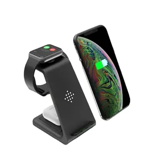 Chargeur sans fil Qi à induction 3 en 1 support de charge rapide pour iPhone 12 Pro MAX11 Xs pour Samsung pour Apple Watch chargeur Airpods