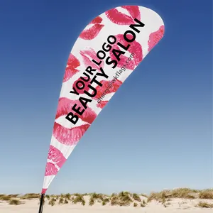 أعلام جناح الشاطئ الترويجية بتصميم مخصص للبيع بالجملة من المصنع