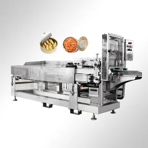 Dace-aceite de salmón en línea de producción y procesamiento, máquina de envasado de aluminio