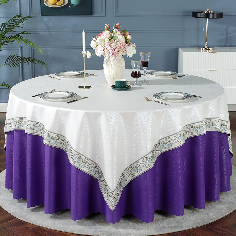 Evergreen argent blanc square_purple plume de paon rond