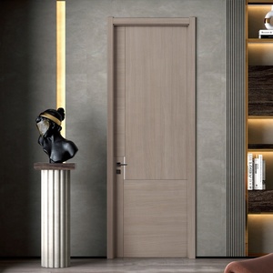 <span class=keywords><strong>Puerta</strong></span> Interior de Madera Sólida de Diseño Americano Contemporáneo de Alta Calidad, Estilo Villa, Lujo Sencillo, Hoja de <span class=keywords><strong>Puerta</strong></span> Individual Sin Marco - Product Image 1