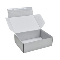 Caja de Envío Reutilizable Ecológica de Papel de Arte Impreso Personalizado con Cierre Magnético de Lámina Dorada y Asa para Ropa y Zapatos