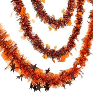 Cinta floral colgante de Halloween con colgante de papel de calabaza y araña de cinco estrellas para fiestas de Halloween - Product Image 2