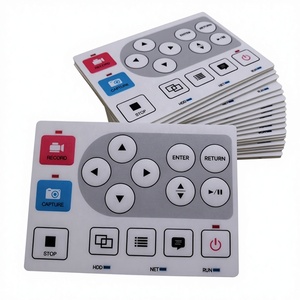 Convertisseur de fréquence OEM personnalisé, membrane de bouton décorative thermoformée en polycarbonate, interrupteur à membrane - Product Image 1