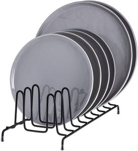 Estante de placa de Metal de tamaño personalizado negro cromado, armario de pie, almacenamiento de cocina, organizador de platos, escurridor - Product Image 2