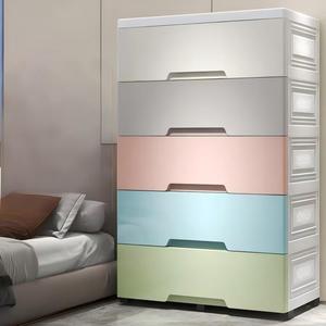 Armoire de rangement roulante intelligente à grande capacité, <span class=keywords><strong>organisateur</strong></span> de tiroirs multicouches pour jouets, vêtements de bébé, meubles de maison - Product Image 2