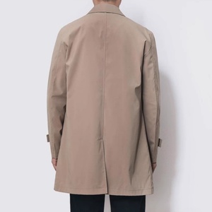 Custom Wholesale Casual Loose Design Solid Color Business <strong>Trench</strong> Jacket <strong>Coat</strong> Men Long Lapel Windbreaker <strong>Coats</strong> for Male - Product Image 5