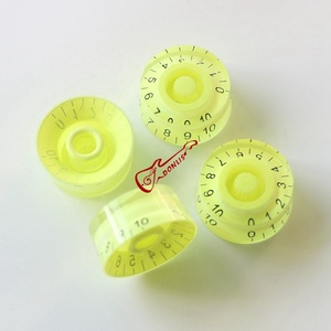 Donlis Factory Wholesale Plastic Speed LP <strong>Guitar</strong> <strong>Knob</strong> in Cream Yellow Fluorescent Green Colors - Product Image 3