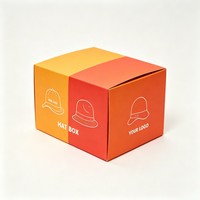 Boîte d'emballage personnalisée pliable et recyclable pour casquettes de baseball 2026 – Impression recto-verso pour vêtements et chapeaux