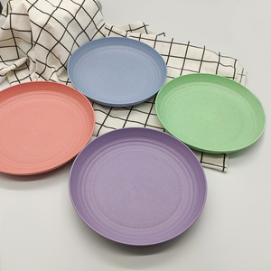 <span class=keywords><strong>Assiette</strong></span> ronde écologique en paille de blé et PP pour le camping, la restauration hôtelière, la vente en gros - Product Image 5