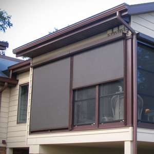 Bán buôn Patio bóng râm không thấm nước nhiệm vụ nặng nề cửa sổ màn hình Gió dù để che nắng màn hình cơ giới cho Patio ngoài trời Rèm gió bằng chứng - Product Image 2