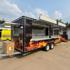 Camion de restauration rapide mobile avec équipement complet pour la vente de bonbons et l'utilisation en extérieur, construction en fibre de verre, certifié CE - Product Image 6