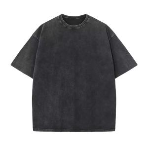 Dtg Biểu Tượng Tùy Chỉnh Cắt Axit Rửa T Áo Sơ Mi Boxy Phù Hợp Với Cổ Điển Rửa Sạch 280 GSM Áo Thun Đồ Họa T-Shirt Cho Nam Giới - Product Image 5