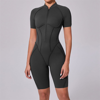 Combinaison de sport pour femme, nouvelle, simple, dos nu, vêtements de yoga, spandex/nylon, imprimé animal, shorts de sport, vêtements de fitness