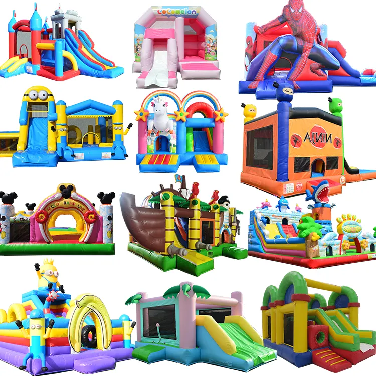 Inflatable Kids Jumper Bouncer Combo Big America World Largest Colorful Bounce House