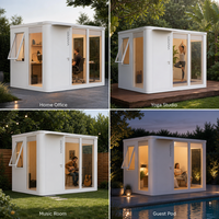 Module de jardin modulaire 114 pieds carrés, bureau de jardin moderne en aluminium préfabriqué, cabine studio DIY pour chambre, parc et marchés UE/US