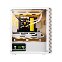 Boîtier PC ATX Zeromaster avec panneau latéral en verre trempé ouvrable, meuble de bureau pour tour d'ordinateur de jeu