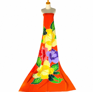 Floral Wide Color Selections Women's One-piece 100% Rayon Hand Painted Cool Pareo Beach <b>Sarong</b> 1 Piece - Product Image 3