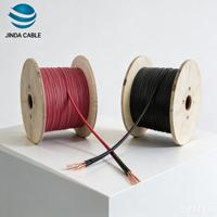 Câble solaire H1Z2Z2-K 10AWG XLPE 600V Cuivre étamé 1 conducteur Rouge Noir Cavo Fotovoltaico 6mm2