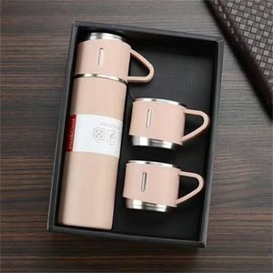 Juego de Regalo de Taza Térmica de Acero Inoxidable TGYW, Taza de Té de 500 ml, Vaso de Doble Pared, Botella de Agua, Termo Portátil con 2 Tazas Adicionales - Product Image 5