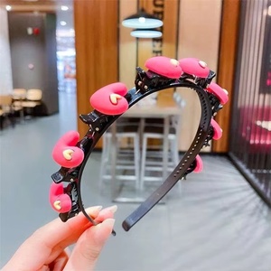 Princess Haaraccessoires Schattige Kindermeisjes Bloemen Hoofdbanden Haarclips Nieuwe Stijlvolle Haarbanden Met Haarclip - Product Image 5
