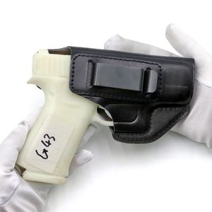 Funda Táctica Universal para Pistola de Cuero Genuino con Clip de Liberación Rápida para Cinturón, para Mano Derecha/Izquierda, Color y Logotipo Personalizables - Product Image 6