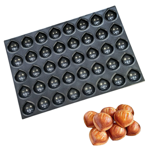 Molde para Hornear Pastel de <span class=keywords><strong>Castañas</strong></span> con 40 Cavidades, Revestimiento de Silicona y Alusteel - Product Image 1