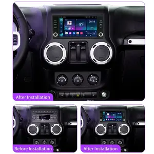 Auto Multimedia Speler Voor Jeep Grand Cherokee Liberty Wrangler Chrysler 7 Inch Dual Knoppen Android Radio 2-32Gb Carplay Gps Wifi - Product Image 3