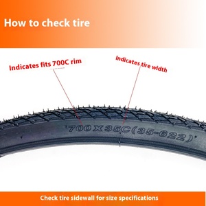 <span class=keywords><strong>Pneu</strong></span> de vélo Black Cat 700x25C 28C 32C 35C 38C en caoutchouc antidérapant pour vélos de route - Product Image 3