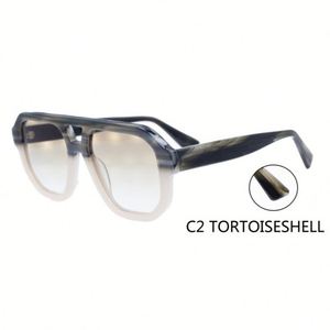 Lunettes de soleil polarisées de haute qualité pour hommes et femmes, grande monture, protection UV400, en acétate, style pilote, vente en gros - Product Image 6