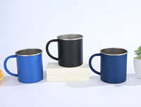 Mug à café isotherme en acier inoxydable 304, 12 oz, avec poignée, couleur personnalisable, sans BPA