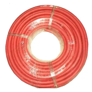 3/8 inch 1/2 inch china supplier high pressure orange rubber pvc gas flexible lpg hose made in china with fittings