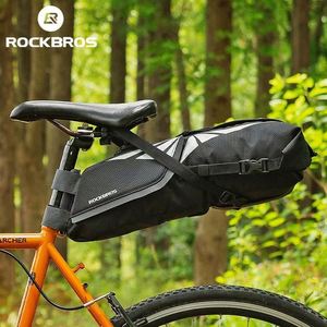 Usine BSCI, sacoche de vélo pliable grande capacité, sacoche de vélo imperméable pliable, sacoche de vélo multifonction, 1 pièce/sac OPP C38 - Product Image 6