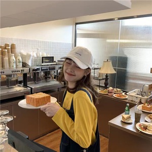 หมวกเบสบอล 6 แผง ผ้าฝ้าย 100% สไตล์ญี่ปุ่น ปักตัวอักษร ดีไซน์เรียบง่ายทันสมัย ใส่ได้ทั้งชายหญิง ช่วยเสริมใบหน้าให้ดูสวย - Product Image 4