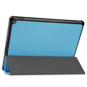 Étui en cuir magnétique intelligent à trois volets avec coque rigide pour <span class=keywords><strong>Amazon</strong></span> Fire HD 10 2021, housse <span class=keywords><strong>anti</strong></span>-rayures avec support - Product Image 4