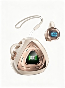 Auriculares de Conducción Ósea Abiertos K01 K02, Auriculares Inalámbricos TWS de Baja Latencia para Juegos, Pantalla Táctil - Product Image 3