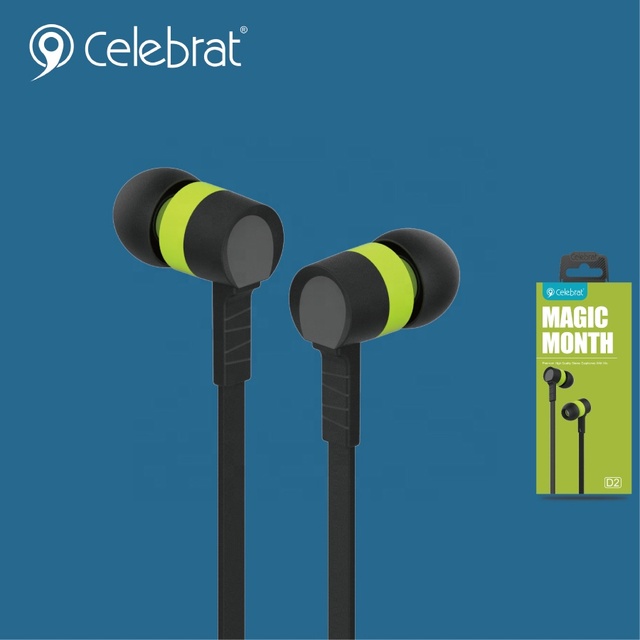 Best Selling 2023 Premium  Wired Headphones D2 with Mic  In-ear Stereo Headphone for  Wholesale