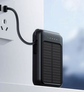 Batterie externe solaire étanche super mini 10000 mAh avec Micro USB et câbles intégrés - Product Image 4