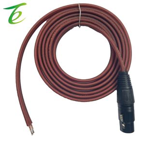 XLR หัวบัดกรีตัวเมียแบบเดี่ยว1นาที2 XLR สายเคเบิลหัวกล้วยคู่ XLR สายสัญญาณเสียงสำหรับเวทีเสียงแบบหางคู่ - Product Image 5