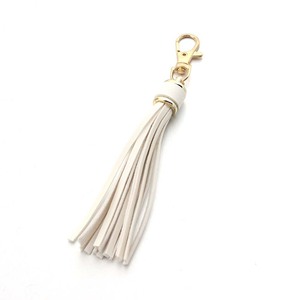 Custom Logo PU Leather Tassels with Golden Metal Caps Lobster Swivel Keychain Tassels Wholesale Custom Branding Factory - Product Image 3