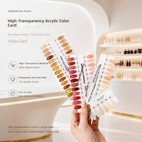 Présentoir Minimaliste Magnétique pour Nuancier de Couleurs de Vernis à Ongles, Support de Table pour Carte de Couleurs de Gel