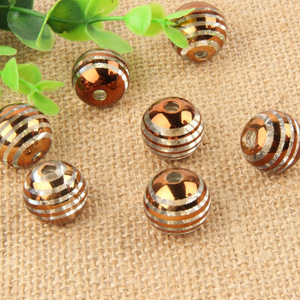 Acrílico prata chapeado colorido transparente redondo grânulos 18k ouro branco DIY Natal iluminação luminárias - Product Image 2