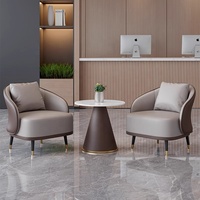 Canapé et fauteuil d'attente haut de gamme en cuir pour hôpital, parc, hôtel, bureau, salon de beauté, centre commercial, salle d'exposition