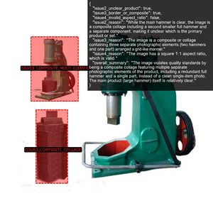 เครื่องตีเหล็กแบบลม C41-25 กก. พร้อมมอเตอร์ ใช้งานง่ายและควบคุมอัตโนมัติ - Product Image 1