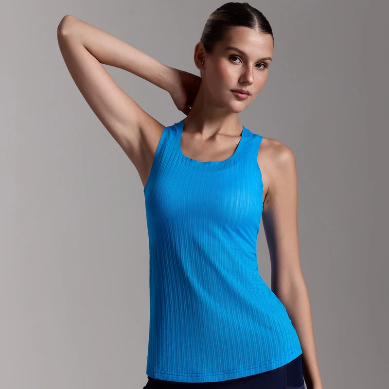 TRMA Women Ultra-thin Racerback Yoga Tank High Stretch 92% Polyester 8% Spandex Performance Active Cooling Wear S-2XL
