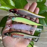 Señuelos Duros Flotantes Magic Works Minnow de 110 mm y 10 g, Sistema de Pesca con Señuelos Tipo Jerkbait para Lubina y Peces Pequeños