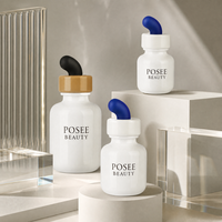 Vanka Nouveau Style Emballage 60ml Flacon compte-gouttes à tête inclinée en PET Sérigraphié Cosmétique Huile Essentielle Vide Recharge Voyage